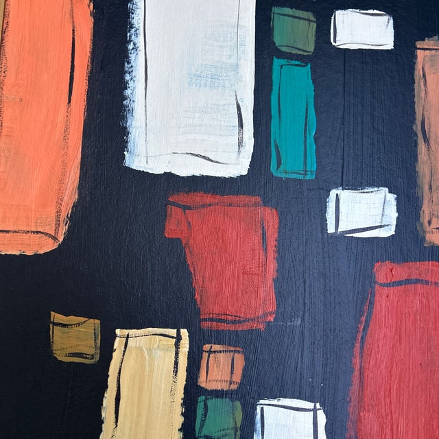 Contemporary Original Abstract Painting by Stephen Heigh “Urban Development” For Sale - Image 4 of 5