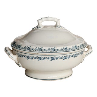 Antique Ironstone Tureen Capucine from Longwy, 1870 For Sale