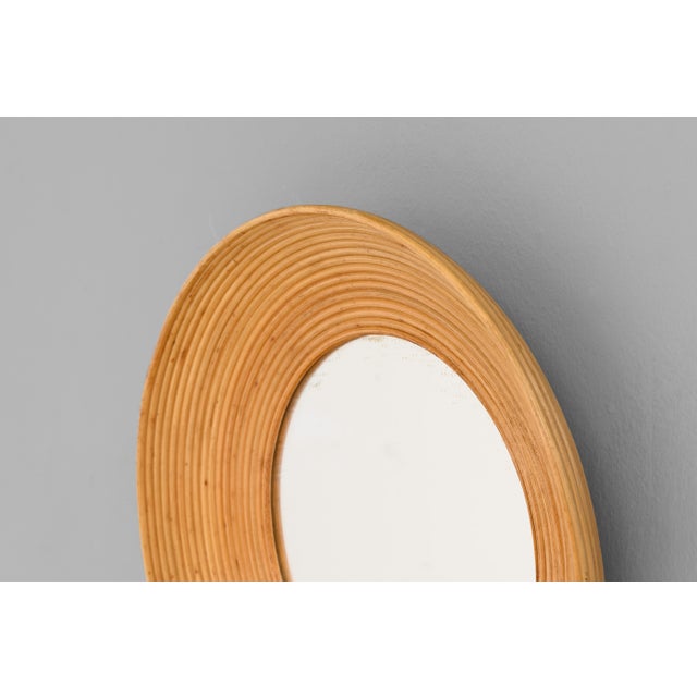 Mid-Century Modern Mid-Century Cane Mirror, 1960s For Sale - Image 3 of 6