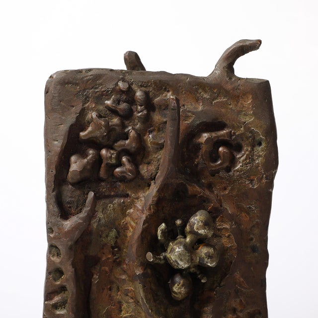 Metal Brutalist Iron & Steel Sculpture Entitled "Reliquary" Signed Lindsey Decker For Sale - Image 7 of 17