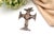 Vintage Silver Crucifix Pendant For Sale - Image 3 of 5
