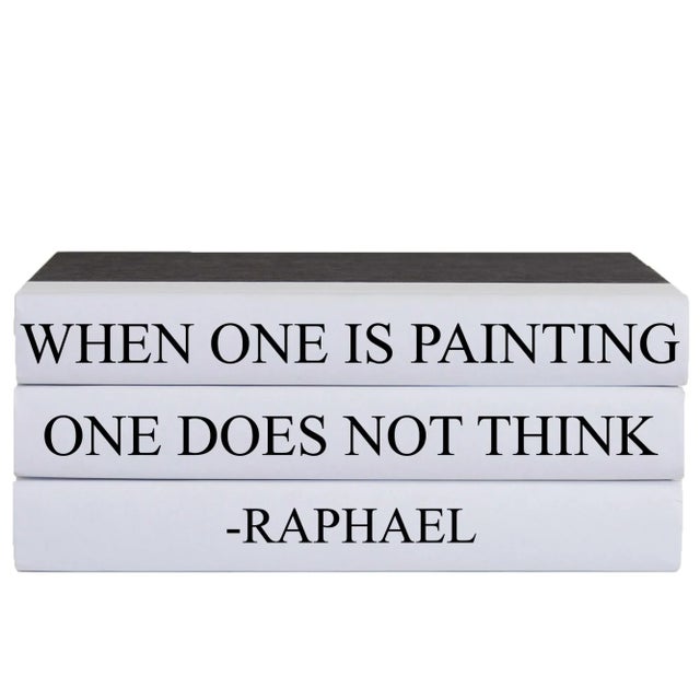 Modern Decorative Books - Quote Book Stack - "Painting" For Sale - Image 3 of 3