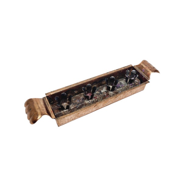 Wood Art Deco 4-Armed Candleholder, Germany, 1960s For Sale - Image 7 of 8