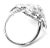 Chanel Chanel Camellia Two Flower 18k White Gold Diamond Ring, size 4.5 For Sale - Image 4 of 10