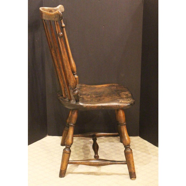 Early 19th Century American Small Fan Back Windsor Side Chair For Sale - Image 4 of 7