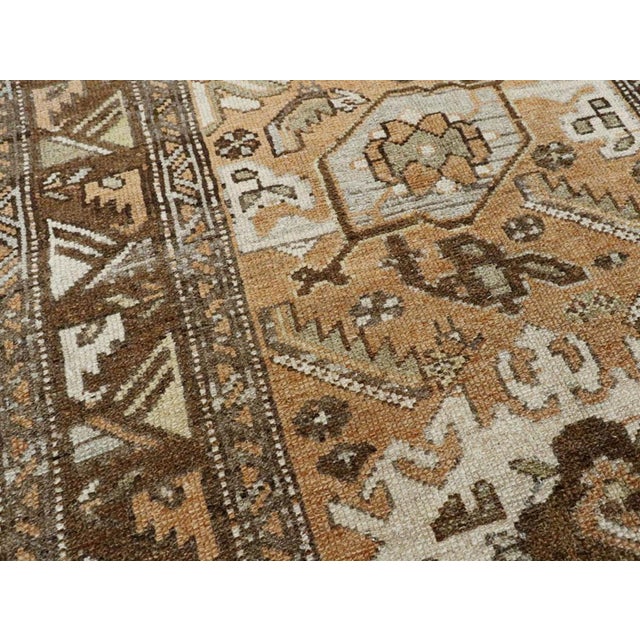 Galerie Shabab Collection Mid-20th Century Persian Malayer Throw Rug For Sale - Image 4 of 7