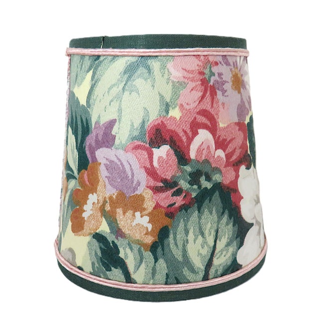 Set of 8 Clip-on Lamp Chandelier Shades Roses Floral Flowers Sconces & Matching Chain Slip Cover For Sale - Image 4 of 9