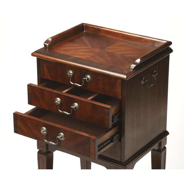 Select Hardwoods and Wood veneers make up this gorgeous chest with four way matched veneer top and veneer end grain...