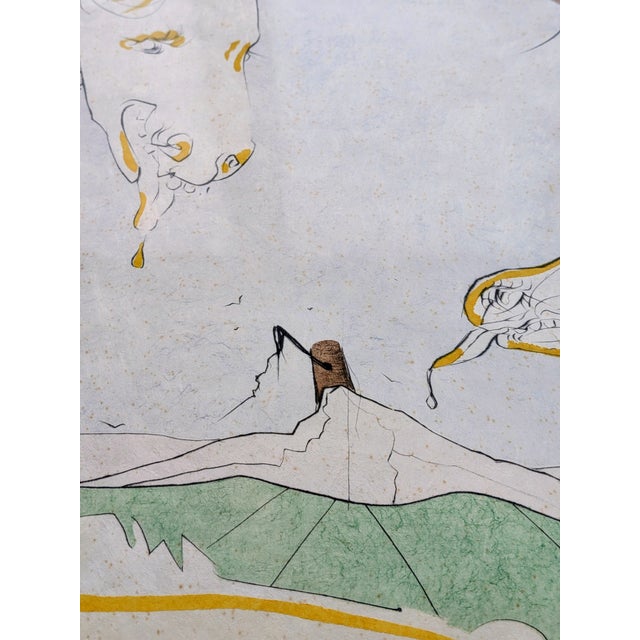 Salvador Dali, Horse Who Wanted to Take Revenge on the Deer, 1974, Drypoint Etching and Stencil, Framed For Sale - Image 7 of 14