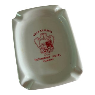 1970s Richard Ginori Villa La Massa Hotel Ashtray Catchall - Italy For Sale