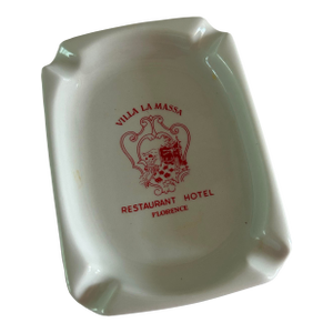 1970s Richard Ginori Villa La Massa Hotel Ashtray Catchall - Italy