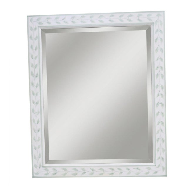 Painted Botanical Mirror Attributed to the Kellogg Collection For Sale