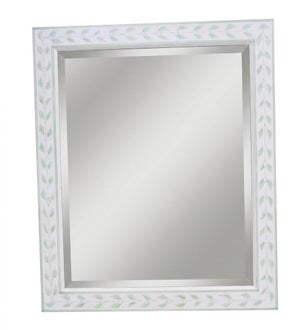 Painted Botanical Mirror Attributed to the Kellogg Collection