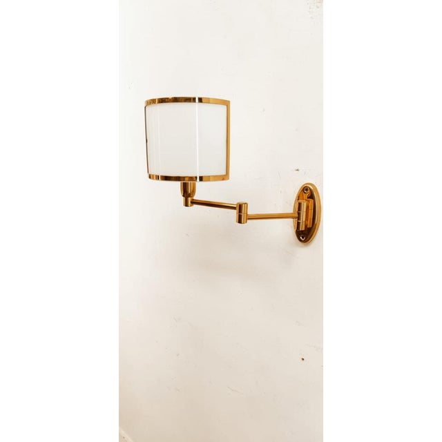 Adjustable Wall Light with Glass Fan For Sale - Image 4 of 18