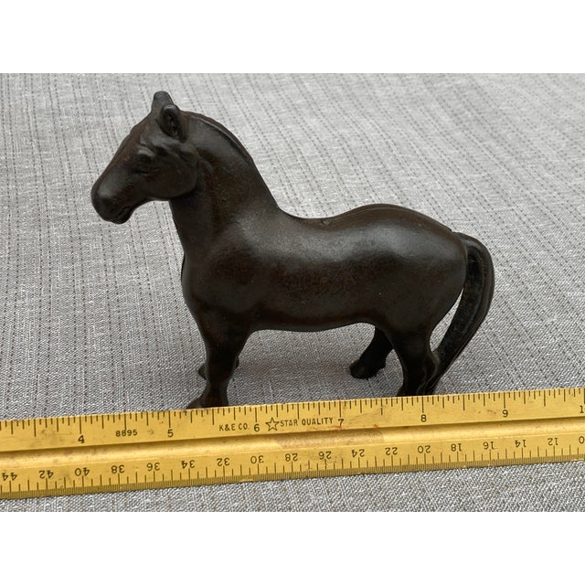 Antique Cast Iron Horse Piggy Bank For Sale - Image 10 of 12