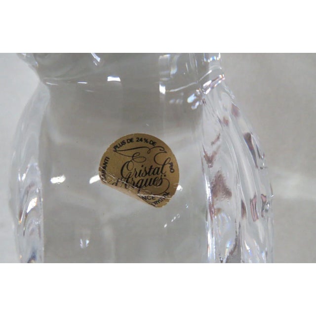 This very charming figurine is made of 24% lead glass/crystal, it has the original makers sticker indicating it was made...