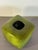 Alessio Tasca's cubic vase in glossy green glazed terracotta This piece has an attribution mark, I am sure that it is...