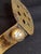 18th C Rare Museum Grade Antique Brass Double Crusie Phoebe Lamp Huge 8.5" Pierced Backplate Marked For Sale - Image 11 of 16