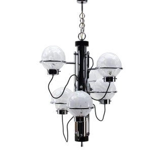 Murano Glass Orbit Lamp from Mazzega, Italy, 1960s For Sale