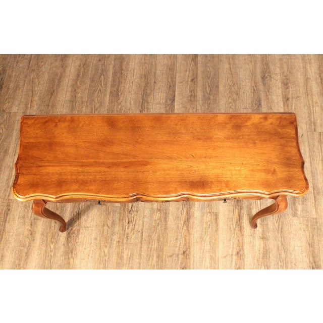 Ethan Allen 'Country French' Two-Drawer Console Table For Sale - Image 12 of 12