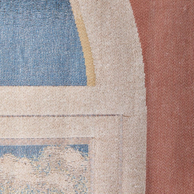 Textile Vintage Trompe-l'œil Window Tapestry by Dominique Maraval For Sale - Image 7 of 7