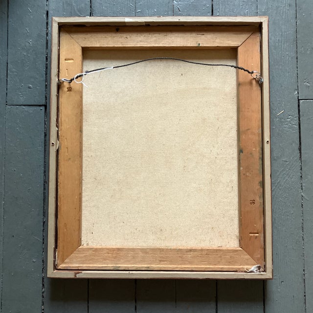 1970s Vintage American Impressionist Botanic Park Scene Painting For Sale - Image 4 of 4