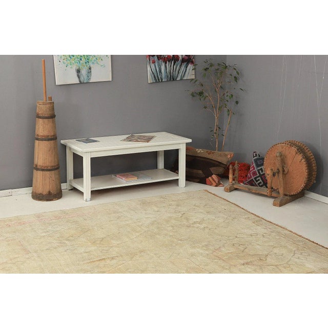 Mid 20th Century Mid 20th Century Washed Out Large Vintage Kars Rug For Sale In Los Angeles - Image 6 of 7