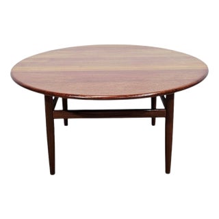 Round Teak Model 59 Coffee Table by Niels Bach, Denmark, 1960s For Sale