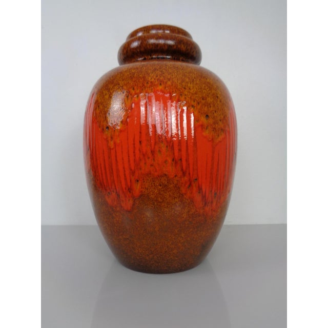 Pop Art Glazed Lava Ceramic 286-51 Vase, Scheurich, 1970s For Sale - Image 4 of 18