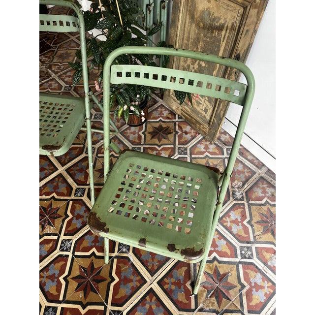 Pistachio Green Patio Chair For Sale - Image 6 of 11