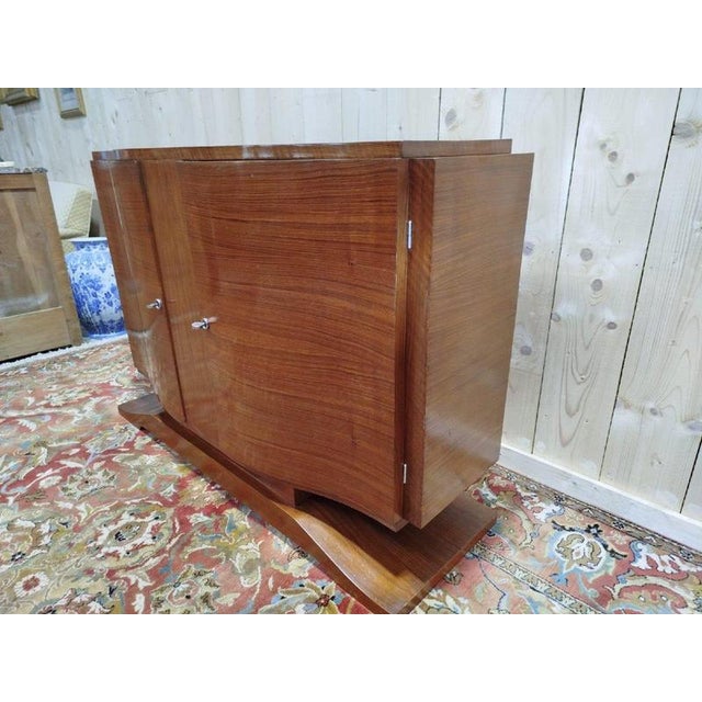 Wood Art Deco Period Sideboard in Mahogany and Mahogany Veneer For Sale - Image 7 of 9
