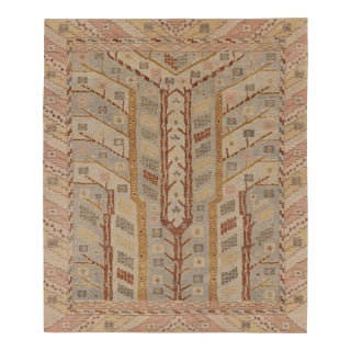 Contemporary Scandinavian Style Floral Wool Rug by Rug & Kilim, India For Sale