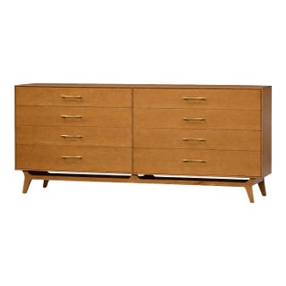 1960s Refinished Oak Long Dresser by Rway Furniture For Sale