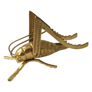 Brass Grasshopper Figurine For Sale