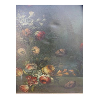 Painting with Bouquet of Flowers For Sale