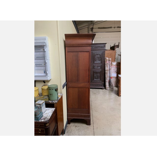 Late 19th Century Antique Louis Philippe Wardrobe in Oak, 1880 For Sale - Image 5 of 10