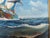 K. Dossi Oil Painting Sailing Ship Seascape Signed Maritime Art Ocean Nautical For Sale - Image 12 of 13