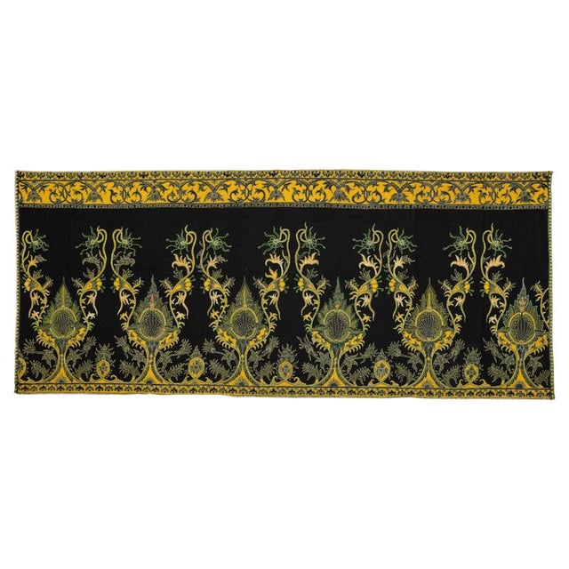Textile Indonesian Textile Cloth with Floral Motifs, Mid-20th Century For Sale - Image 7 of 7