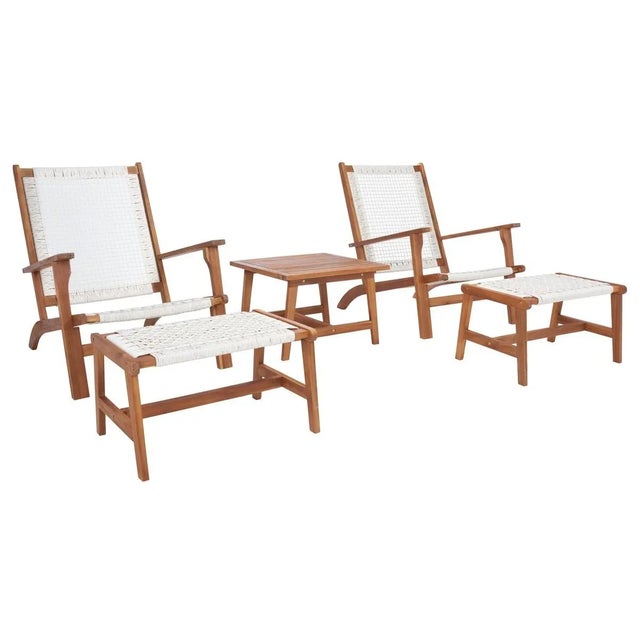 Chantelle 5 Piece Living Set - Natural/White For Sale - Image 10 of 10