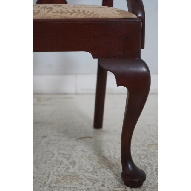 Set of 10 Larry Crossman Bench Made Mahogany Dining Room Chairs For Sale - Image 11 of 18