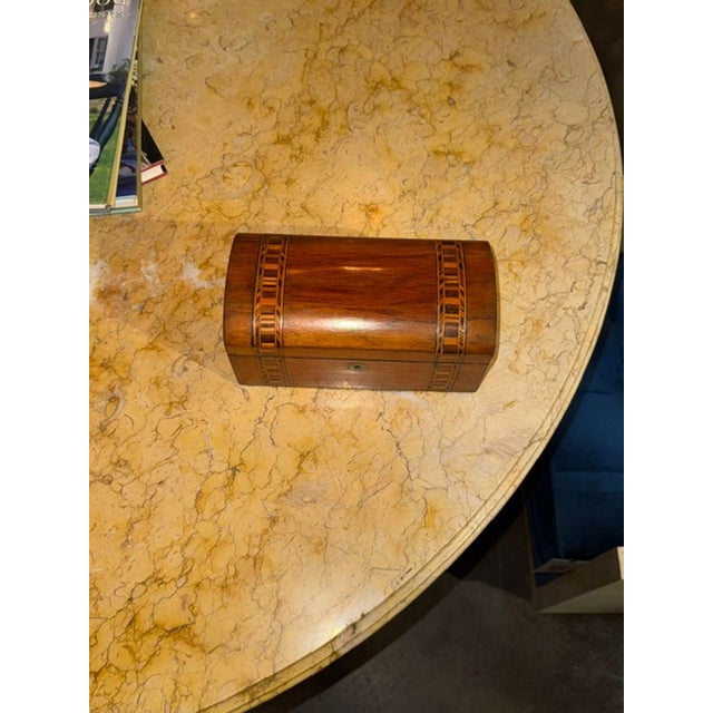 Traditional 19th C. German Walnut Inlaid Box For Sale - Image 3 of 6