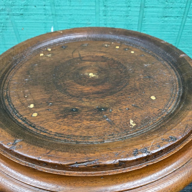 Early 21st Century Wooden Piano Stool With Intricate Base and Adjustable Height For Sale - Image 5 of 6