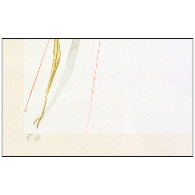 Salvador Dalí 1963 Purgatory Canto 12 Surrealism Yellow Etching Salvador Dalí For Sale - Image 4 of 5
