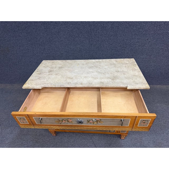 Drexel Heritage Et Cetera Paint Decorated Neoclassical Chest For Sale - Image 11 of 16