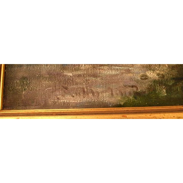 Paint English Landscape with Grazing Cows by Joseph Milne For Sale - Image 7 of 10