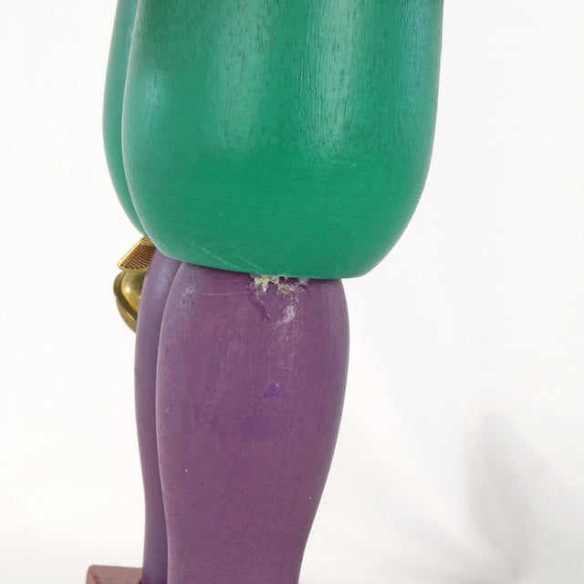 Red Vintage Christian Ulbricht Court Jester Nutcracker Signed 1990s For Sale - Image 8 of 10