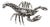 Decorative Silver Prawn Figurine For Sale