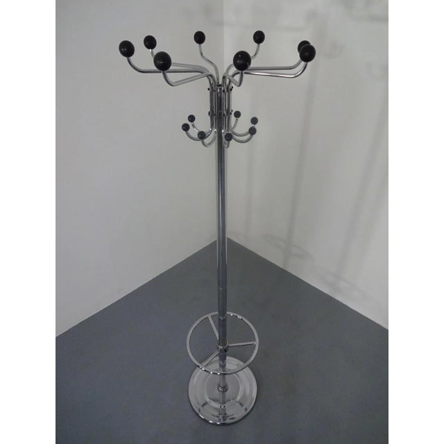Chrome Plated Steel Tubular Coat Rack, 1940s For Sale - Image 6 of 18