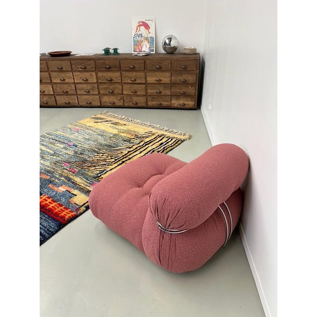 Textile Soriana Armchair by Afra & Tobia Scarpa for Cassina, 1969 For Sale - Image 7 of 18
