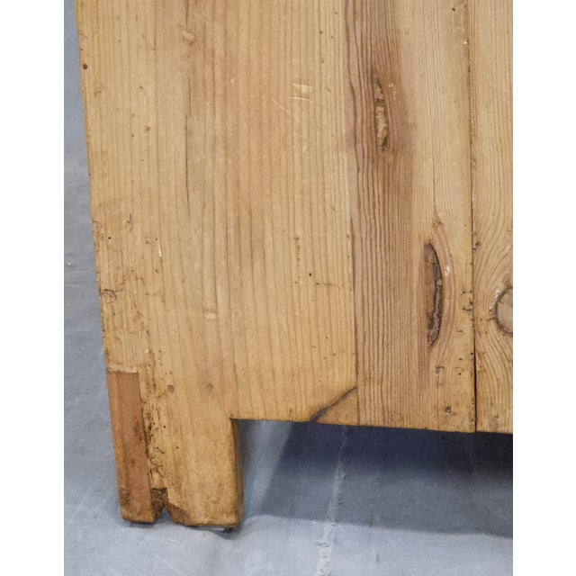 Antique European Pine and Marble Side Table or Nightstand For Sale - Image 14 of 14